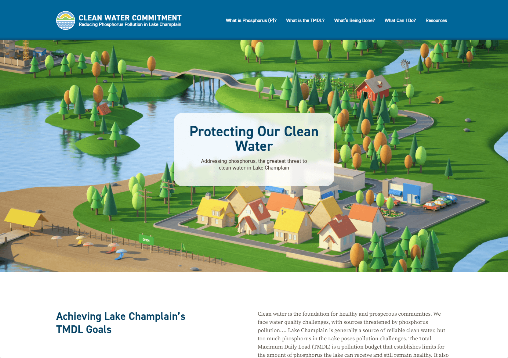 Clean Water Commitment Homepage